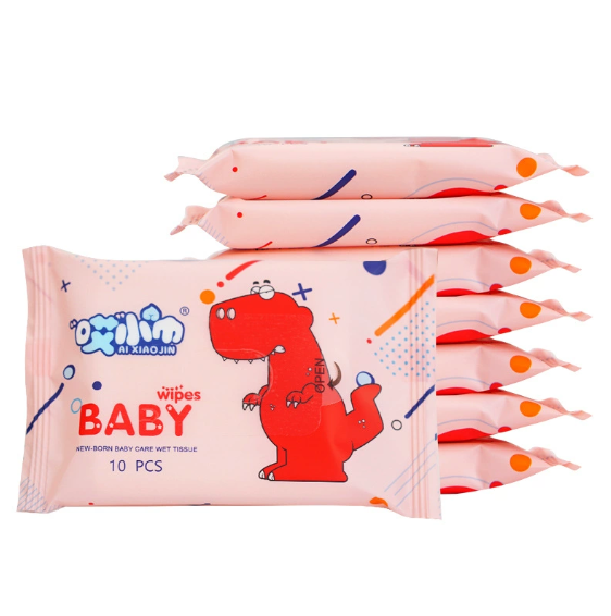 恐龙小湿巾10片装